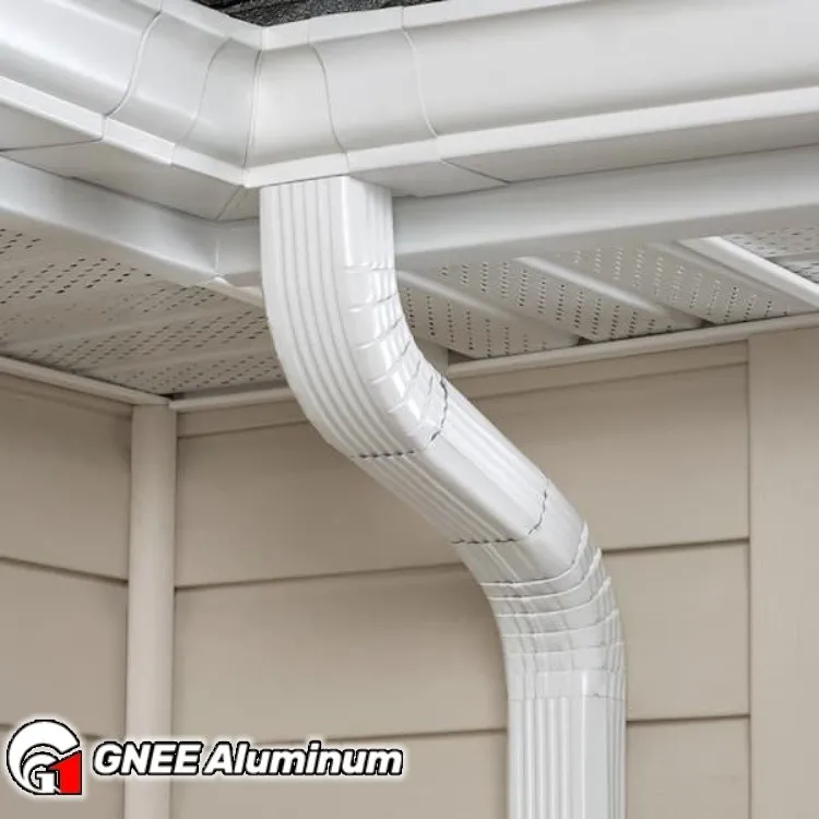 6063 90 Degree Aluminum Downspout Elbow